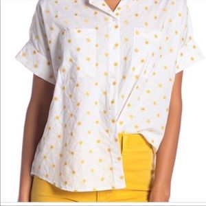 Madewell courier shirt sun embroidered  shirt